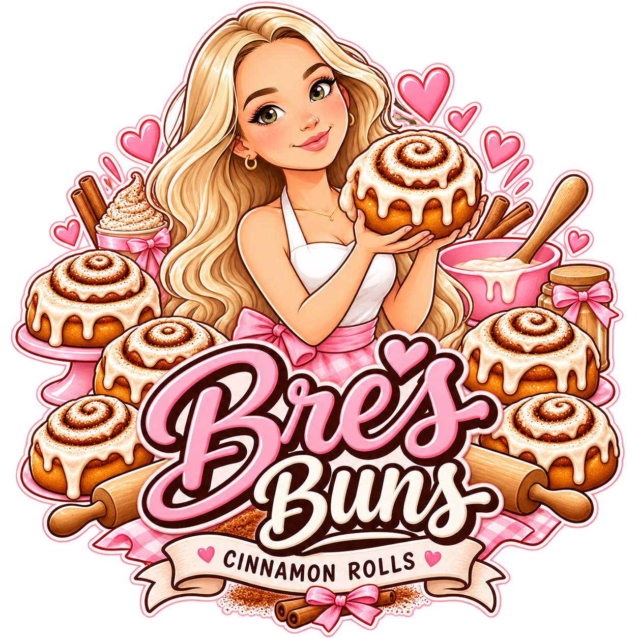 Bre's Buns bakery logo